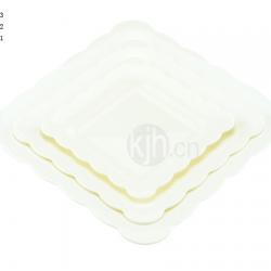 花邊正方餐盤(4、6PCS