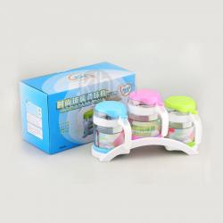 時尚玻璃調味瓶（三件套