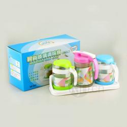 時尚玻璃調味瓶（三件套