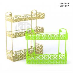 雕花方型二層、三層架